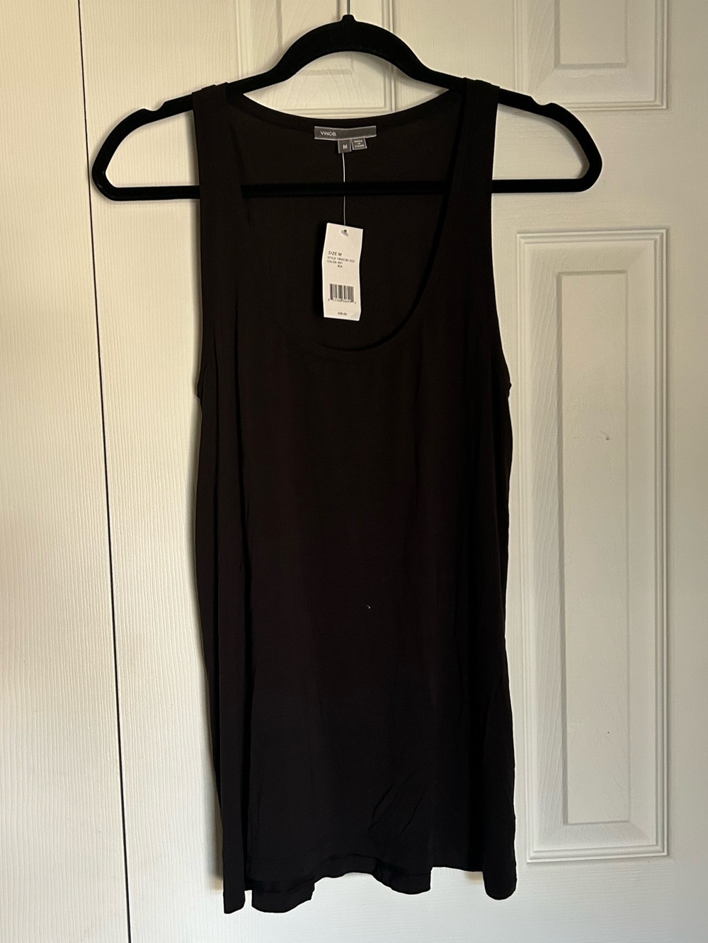 NWT Vince Black Scoop Neck Tank, Micro Modal/Spandex blend - size Medium